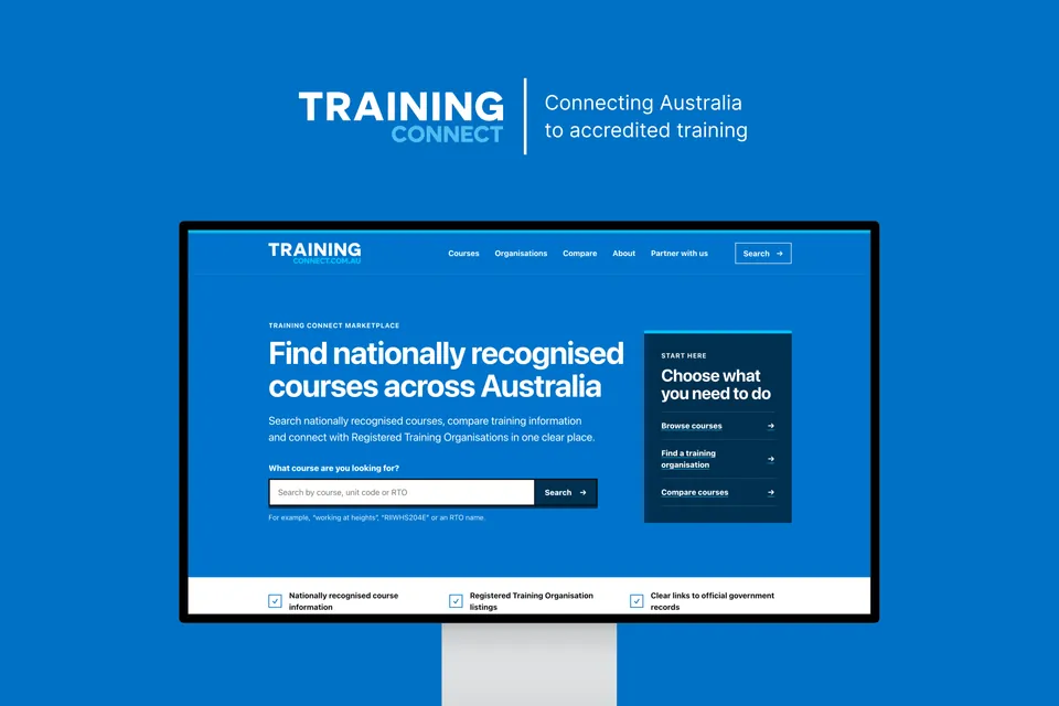 Training Connect Australia platform preview