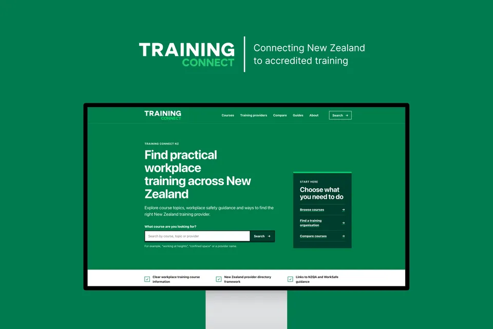 Training Connect New Zealand platform preview